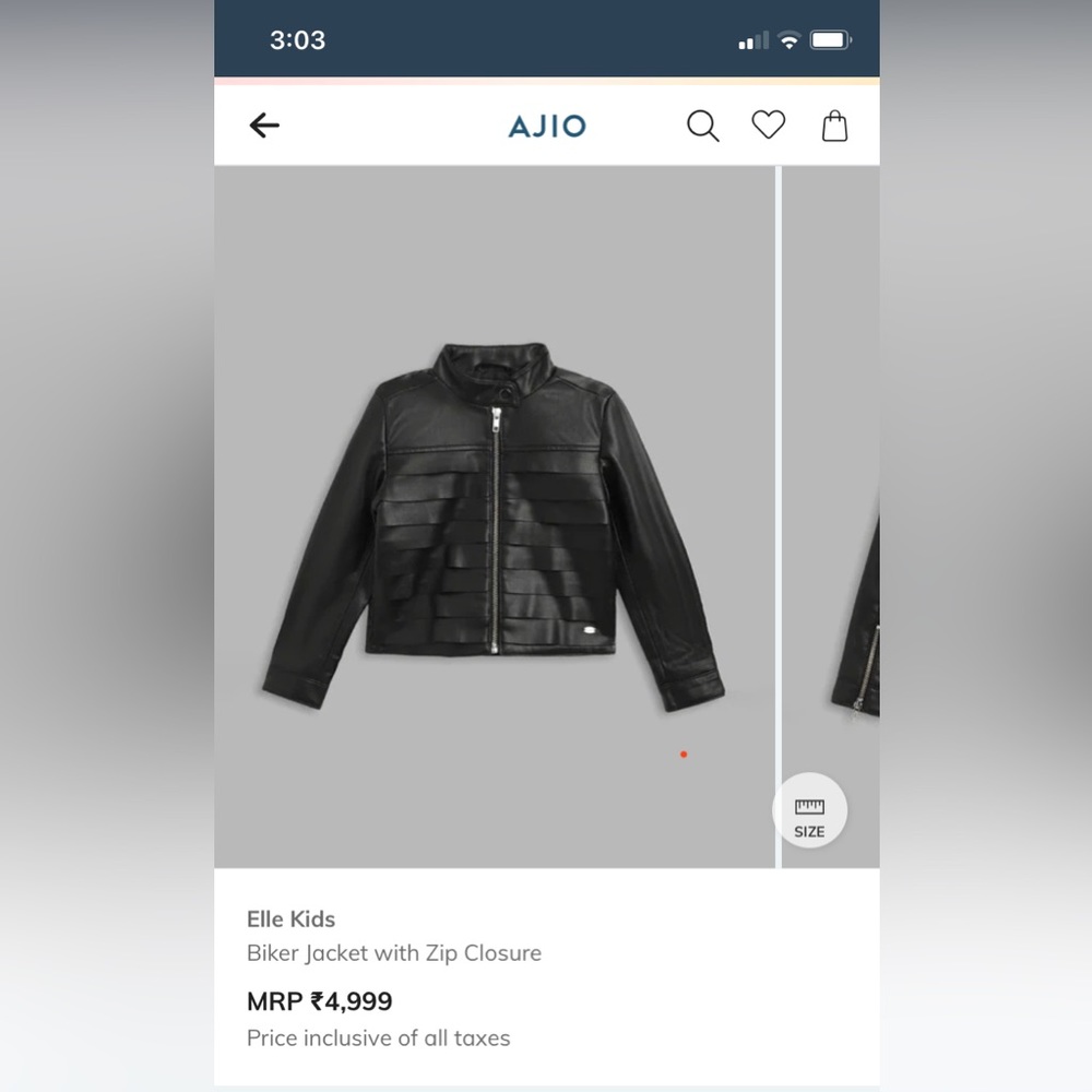 Elle kids faux leather jacket - Picture 3 of 3